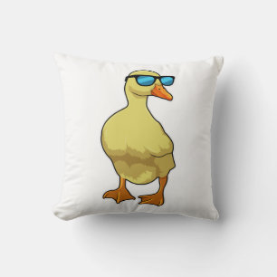 Coussin Duck with Sunglasses