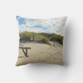 Coussin Dunes de sable avec clôture en bois (Verso)