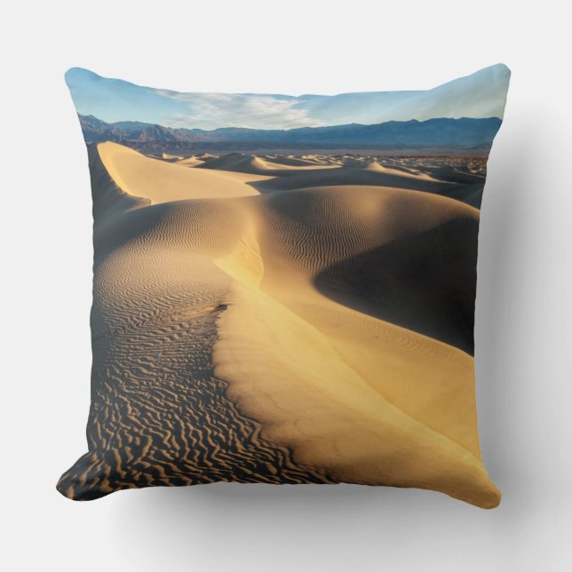 Coussin Dunes de sable dans la vallée de la mort, CA (Recto)