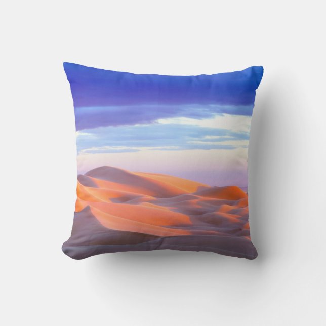 Coussin Dunes de sable de Glamis au coucher du soleil (Recto)