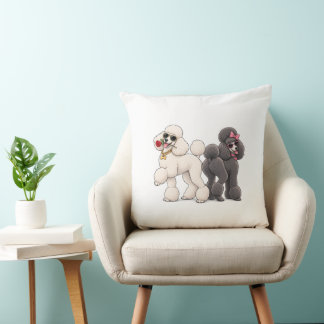 Coussin Duo de chiens glamour mignons