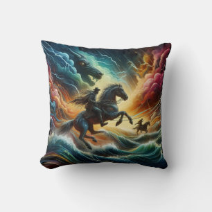 Coussin Duo dynamique : Stormy Horseback Adventure