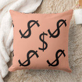 Coussin Duo Tone Dollar $ign Peach Pale Green  (Couverture)