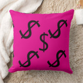 Coussin Duo Tone Dollar $ign Pink Red (Couverture)