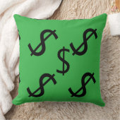 Coussin Duo Tone Dollar $ign Vert Rouge (Couverture)