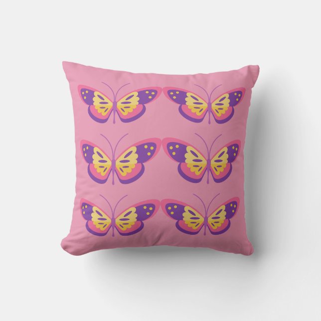 Coussin Dynamic Butterfly Swirl Pillow (Recto)