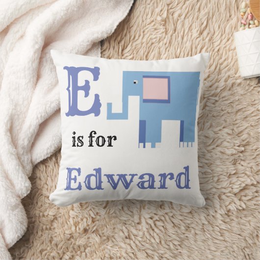 Coussin E est pour Edward baby boy (Couverture)