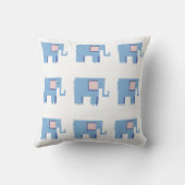 Coussin E est pour Edward bébé garçon (Verso)