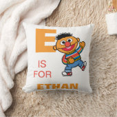 Coussin E est pour Ernie | Ajoutez votre nom (Couverture)