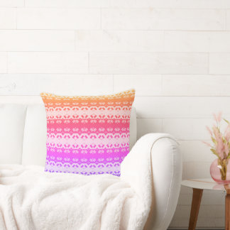 Coussin Earth Grid Rainbow 