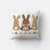 Coussin Easter Bunny Throw Pillow Design (Recto)