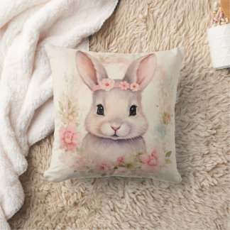 Coussin Easter Bunny Throw Pillow Design