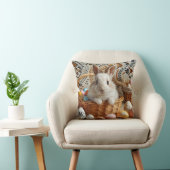 Coussin Easter bunny with its eggs. (Chaise)