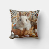 Coussin Easter bunny with its eggs. (Recto)