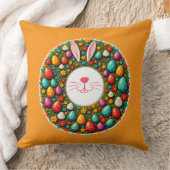 Coussin Easter Bunny Wreath – Cute Style almofada (Couverture)