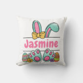 Coussin Easter Eggs Bunny Name (Recto)