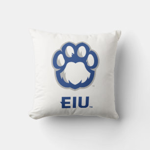 Coussin Eastern Illinois Panthers Empreinte de patte & EIU