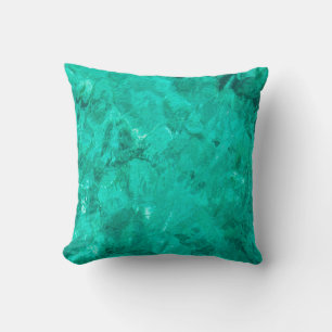 Coussin Eau bleu mer vague turquoise arrière - plan liquid
