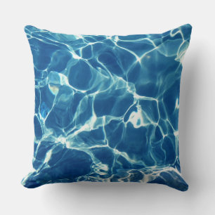 Coussin Eau bleue étincelante