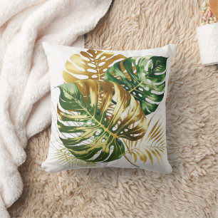 Coussin Eau de luxe Monstera Feuilles Jeu d'oreiller