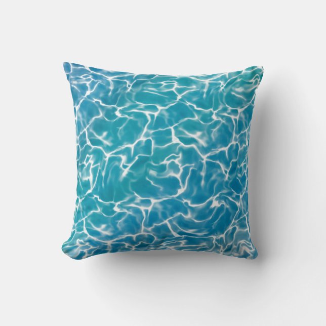 Coussin Eau de mer bleue * (Recto)
