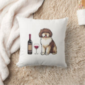 Coussin Eau espagnole et vin Chien drôle 1 (Couverture)