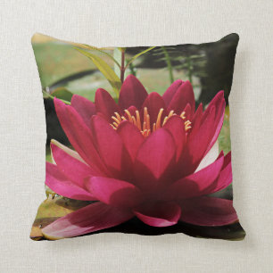 Coussin Eau Lily Floral Jeu d'oreiller Décor asiatique
