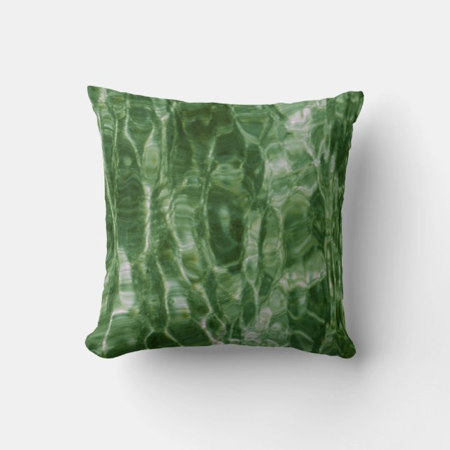 Coussin Eau verte (Recto)