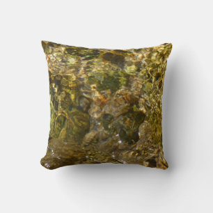 Coussin Eaux de la rivière Kaweah Nature Abstraite