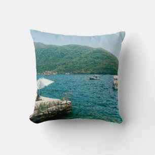 Coussin Eaux turquouises de Perast - Monténégro