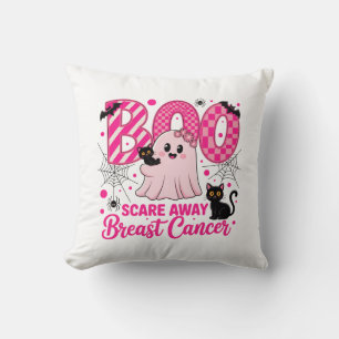 Coussin Écarte le cancer du sein Boo Mignon fantôme et cha