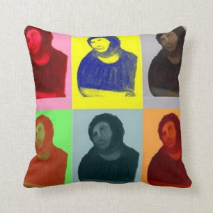 Coussin Ecce homo - style d'art de bruit