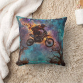 Coussin Échapper Au Feu - Rider En VTT (Couverture)
