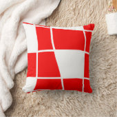 Coussin Échecs rouges et blancs (Couverture)