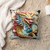 Coussin Échelles rouge bleu et or (Couverture)