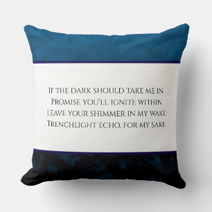 Coussin Écho de la lumière des tranchées