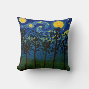 Coussin Echos de Forêt de l'Infinité - Un paysage forestie