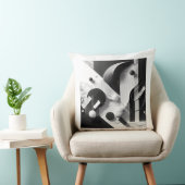 Coussin Échos de marbre de la géométrie silencieuse (Chaise)