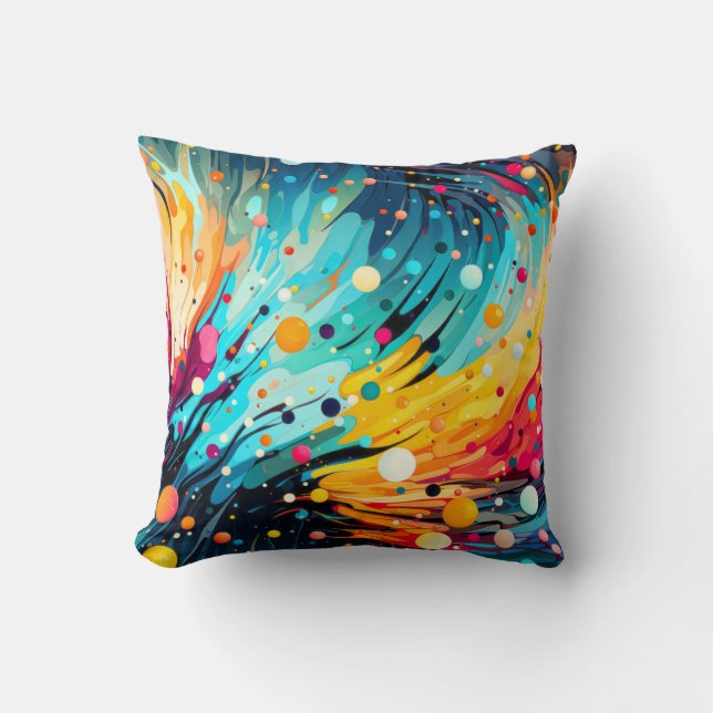 Coussin Éclaboussure de couleur (Recto)