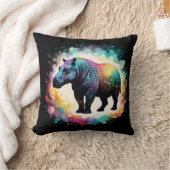 Coussin Éclaboussure de couleur d'hippopotame, (Couverture)