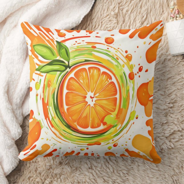 Coussin Éclaboussure de joie aux agrumes (Couverture)