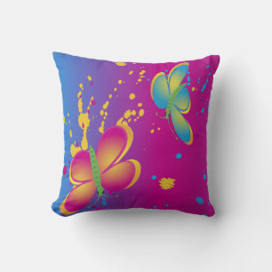Coussin Éclaboussure de papillon