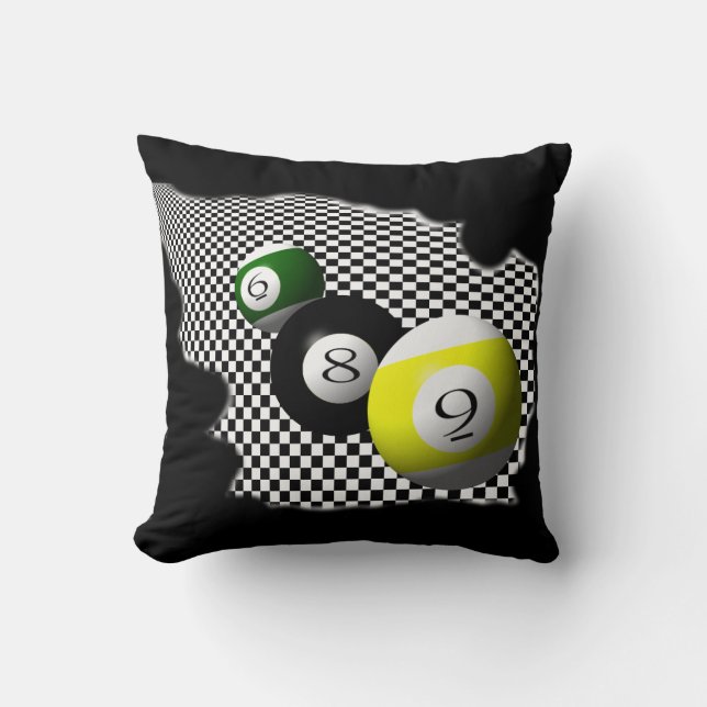 Coussin éclaboussure de Psychobabble de boules de piscine (Recto)