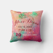 COUSSIN ÉCLAIRAGE ÉQUIPEMENT ROSE FLORALE FLEUVE FLEURIE S (Verso)