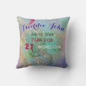 Coussin ÉCLAIRAGE FAIRY ROSE BLEU FLORAL FLORAL Garçon Sta (Verso)