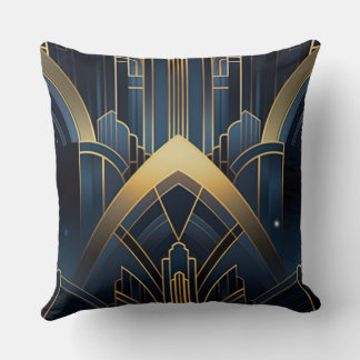 Coussin Éclat Urbain en Art Deco