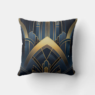 Coussin Éclat Urbain en Art Deco