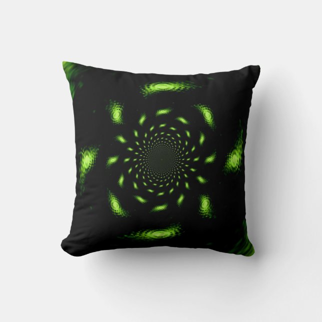Coussin Éclat vert lumineux (Recto)