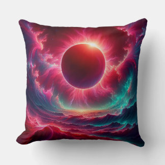 Coussin éclipse psychédélique