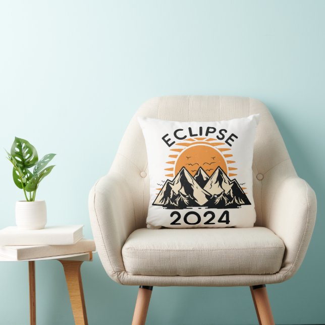 Coussin Éclipse solaire totale 2024 (Chaise)